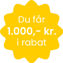 1000,- kr. rabat