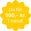 500,- kr. rabat